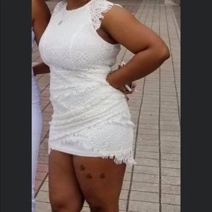 Mini lace dress